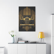 Classic Gold Roadster Art Deco Wall Art & Canvas Prints