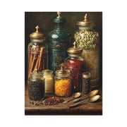Premium Spice Jars Still Life Wall Art & Canvas Print