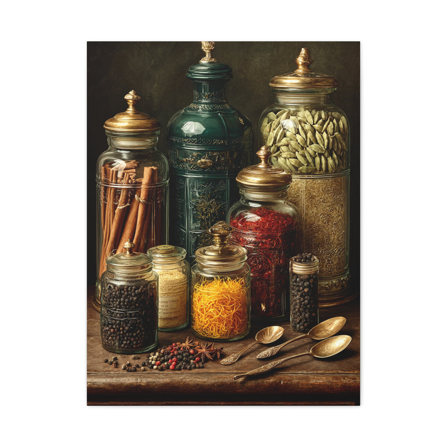 Premium Spice Jars Still Life Wall Art & Canvas Print