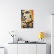 Reflective Thought Portrait Collage Wall Art & Canvas Print