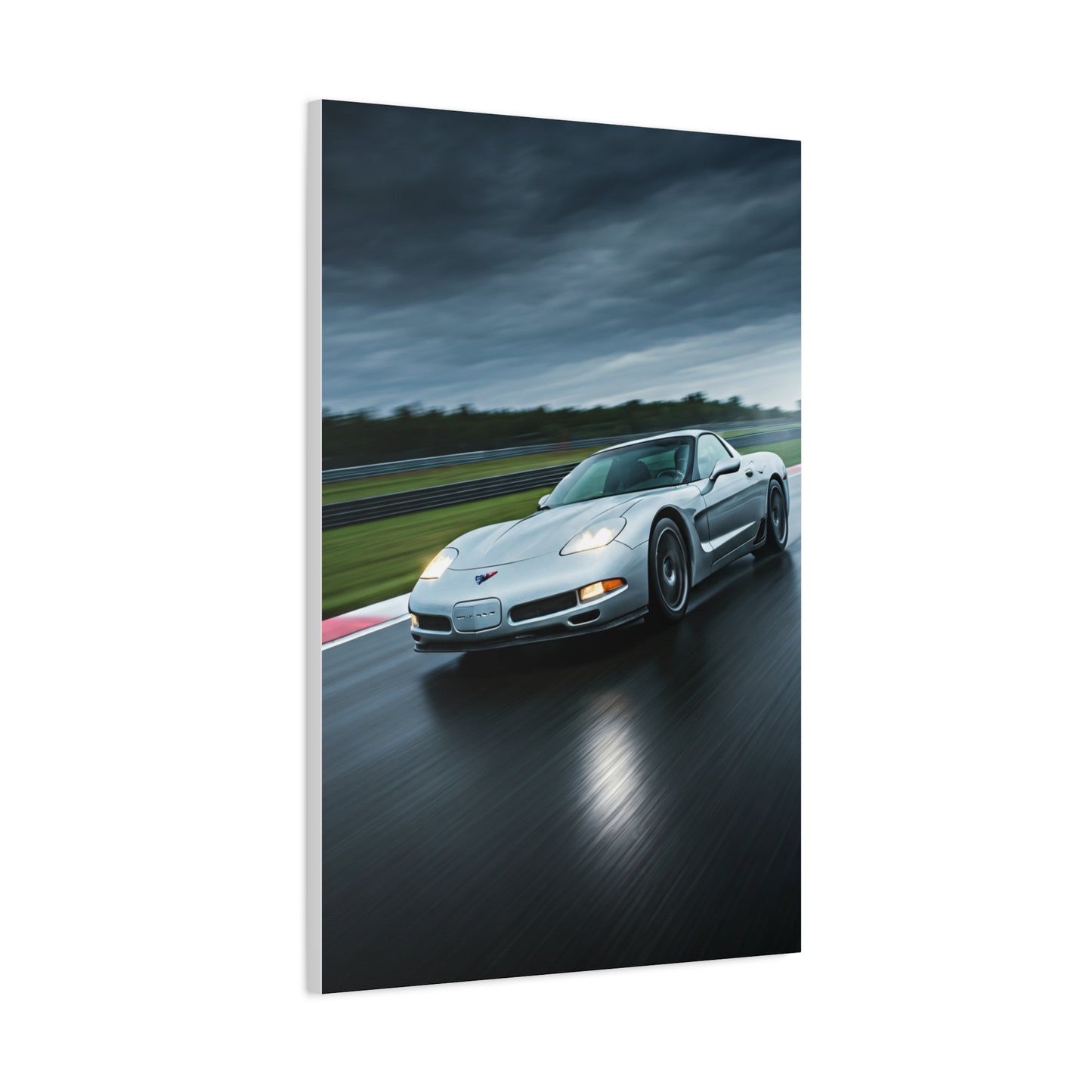 2001 Chevrolet Corvette C5 Z06 Wet Track Performance Wall Art & Canvas Prints