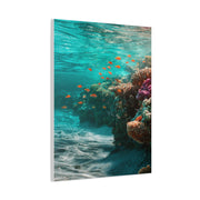 Coral Reef Coastline with Tropical Fish Wall Art & Canvas Print