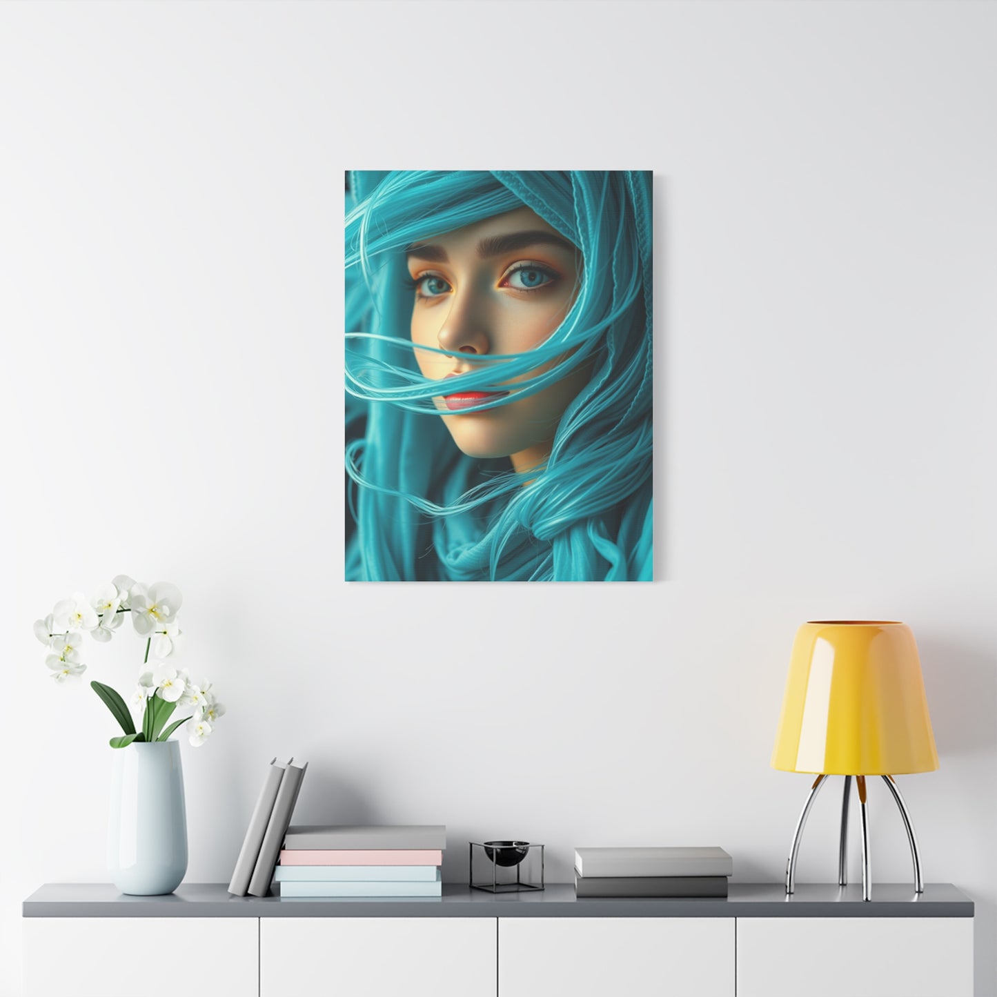 Cerulean Elegance Artwork wall art & canvas print