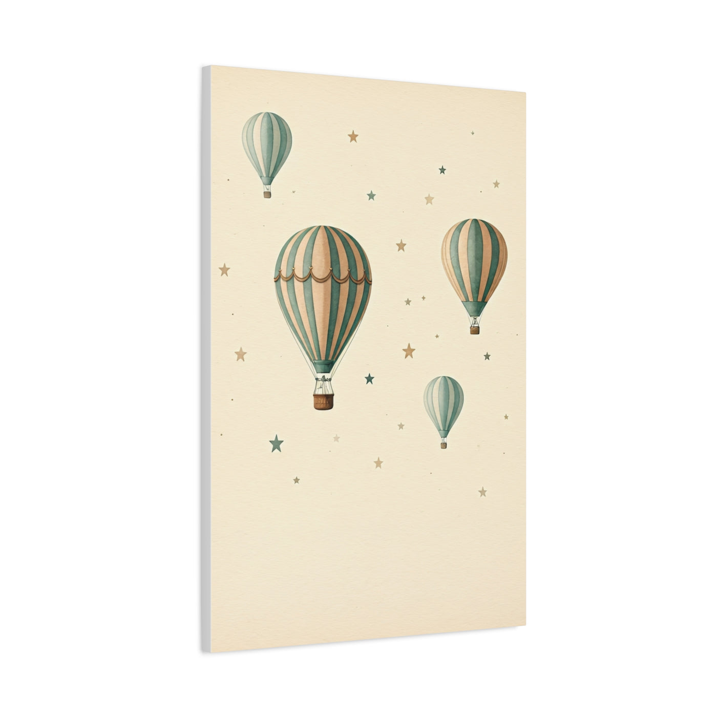 Dreamy Hot Air Balloon Nursery Wall Art & Canvas Print