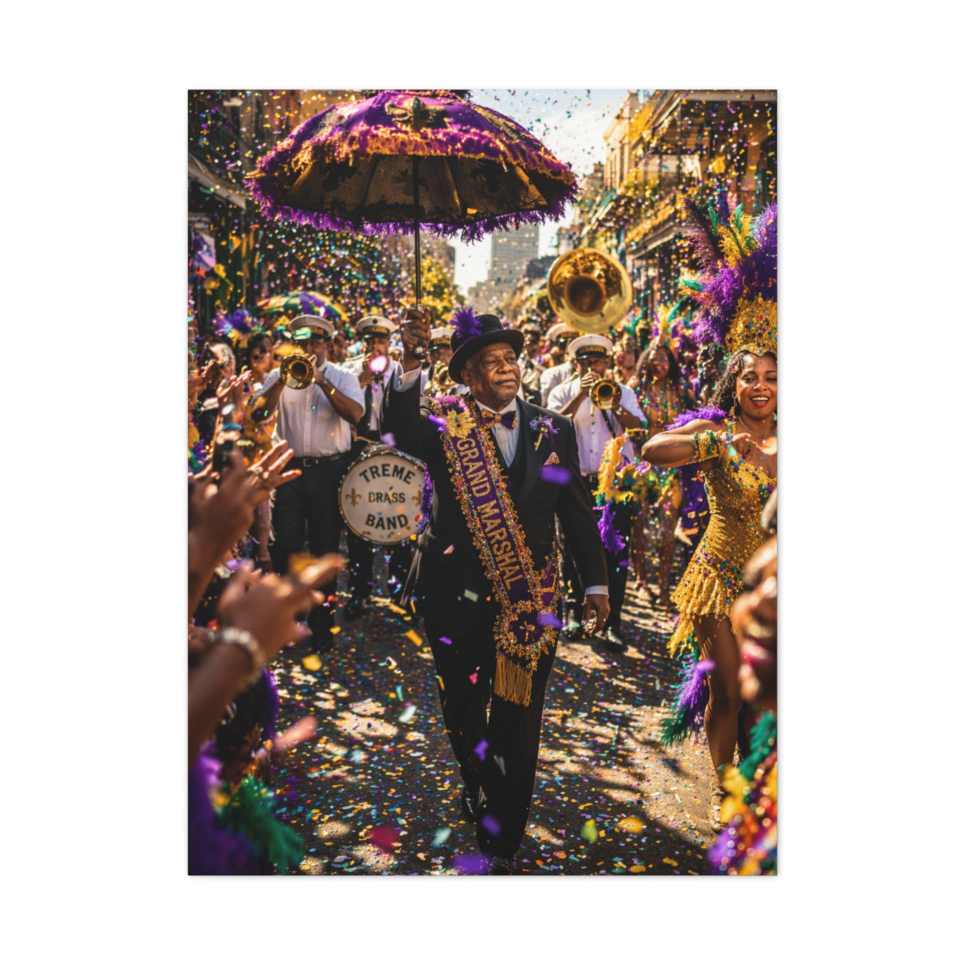 Grand Marshal Brass Band Parade Wall Art & Canvas Print