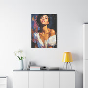 Expressive Fashion Collage Portrait Wall Art & Canvas Print