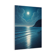 Moonlit Ocean Horizon Night Wall Art & Canvas Prints
