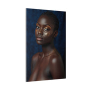 Minimal Gold Highlight Portrait Wall Art & Canvas Print