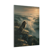 Lion on Cliff at Sunrise Sovereign View Wall Art & Canvas Print