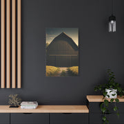 Minimal Rustic Barn Under Evening Sky Wall Art & Canvas Prints