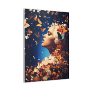 Dreamlike Floral Butterfly Portrait Wall Art & Canvas Print