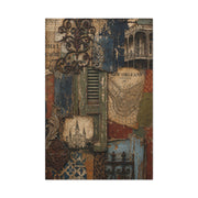 Vintage French Quarter Collage Composition Wall Art & Canvas Print