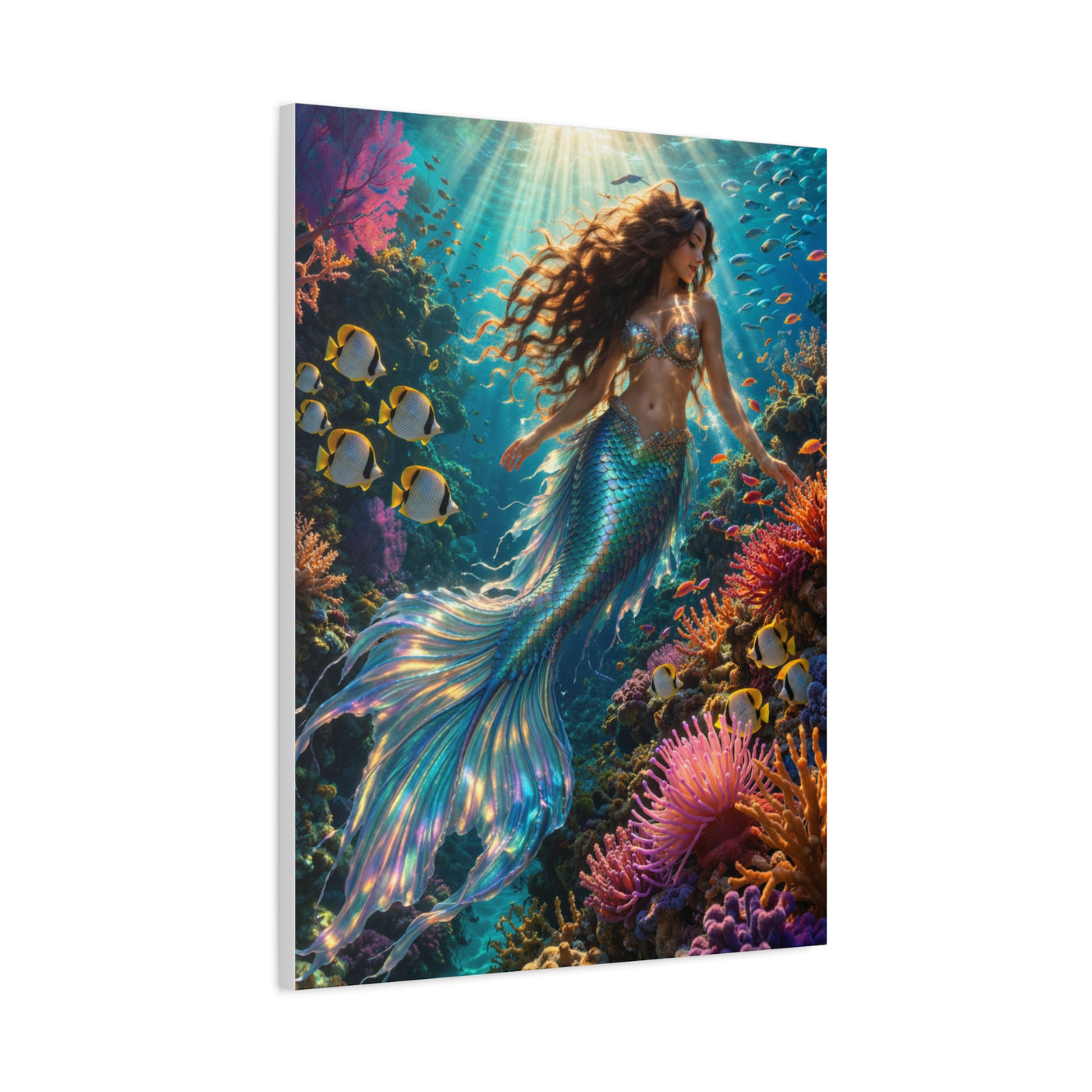 Coral Reef Luminous Mermaid Paradise Wall Art & Canvas Print