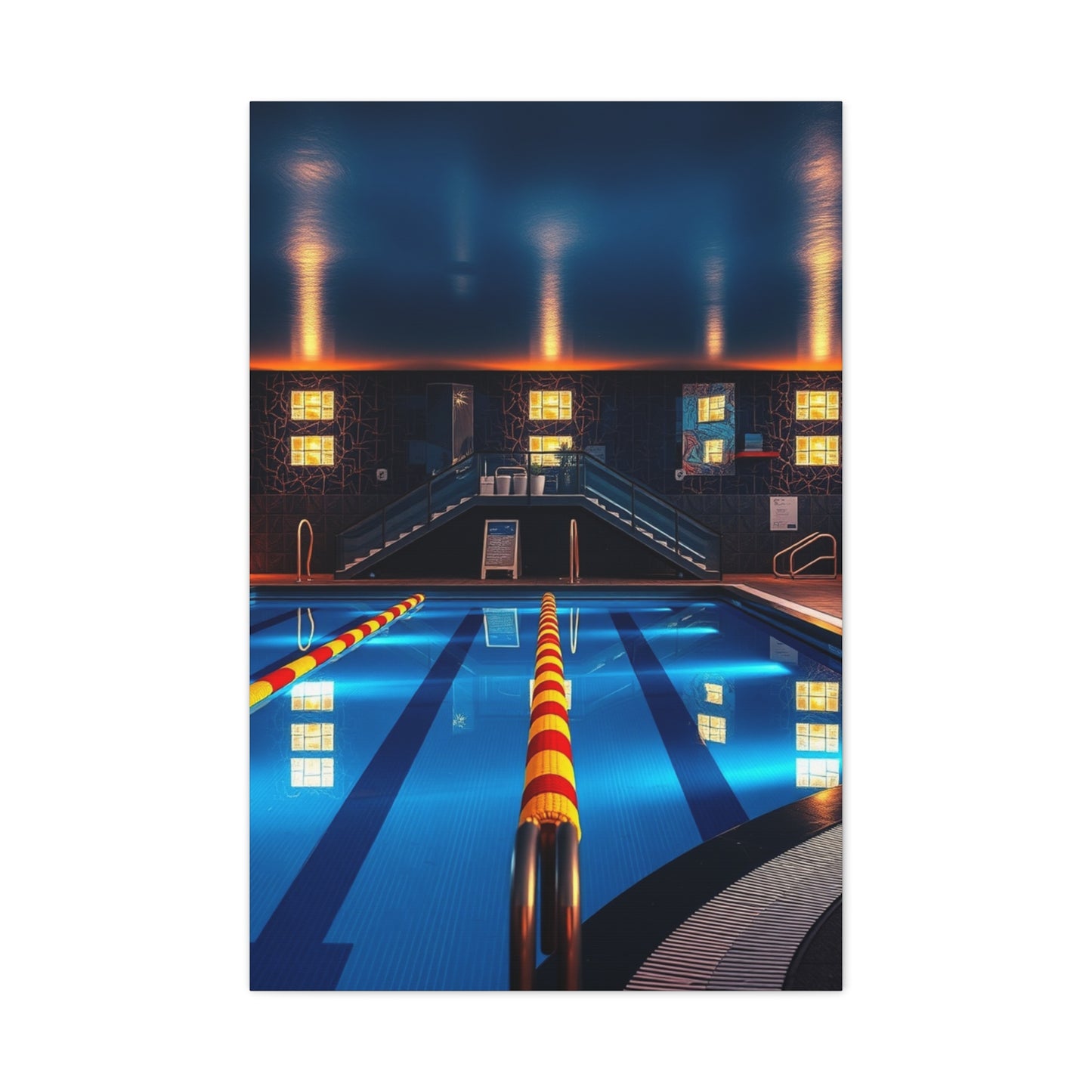 Supreme Swimming Pool Art Beautiful Collection Wall Art & Canvas Print
