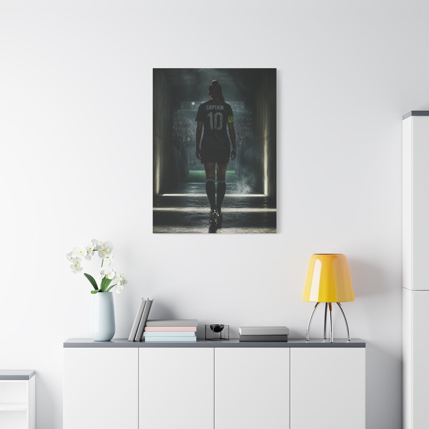 Soccer Captain Tunnel Sports Wall Art & Canvas Print