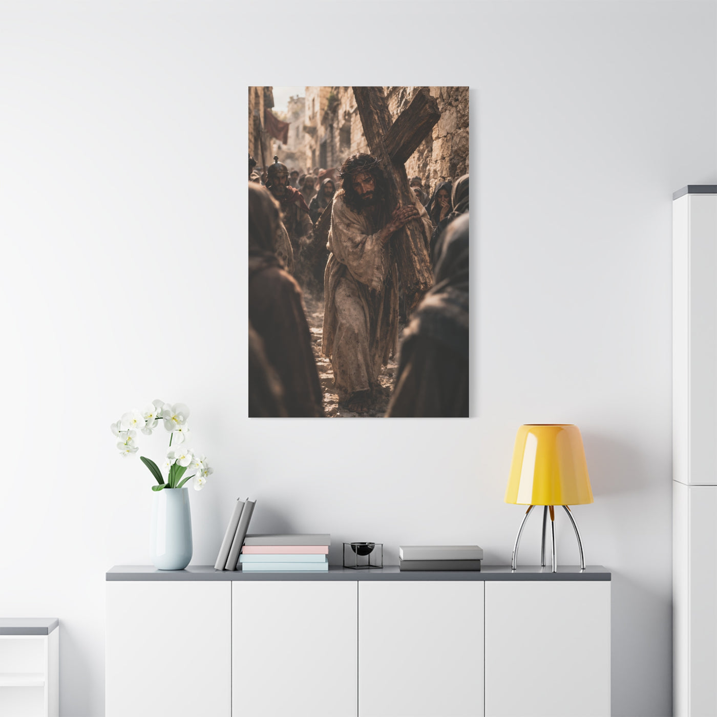 Jesus Carrying the Cross Sacred Path Wall Art & Canvas Print