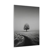 Lone Tree Winter Field Wall Art & Canvas Print
