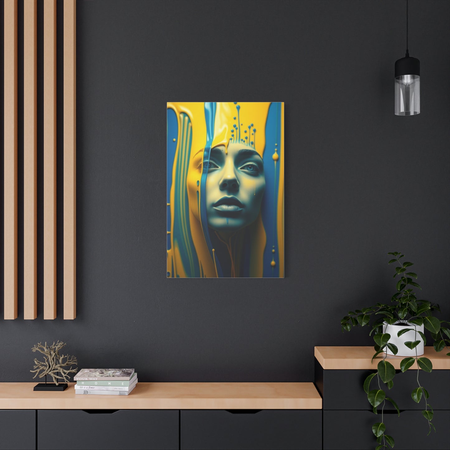 Collection Blue & Yellow Art Art Wall Art & Canvas Print