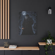 Gothic Moonlit Santa Forest Wall Art & Canvas Print
