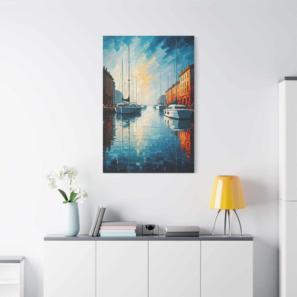 Golden Harbor Reflections Wall Art & Canvas Prints