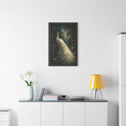 Digital White Peacock Forest Display Wall Art & Canvas Print
