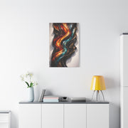 Glossy Molten Metal Relief Wall Art & Canvas Print