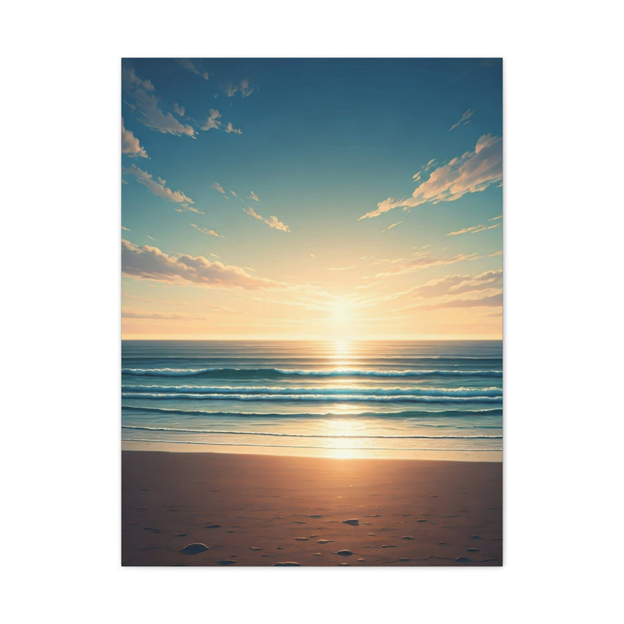 Endless Coastal Dawn Reflection Wall Art & Canvas Prints