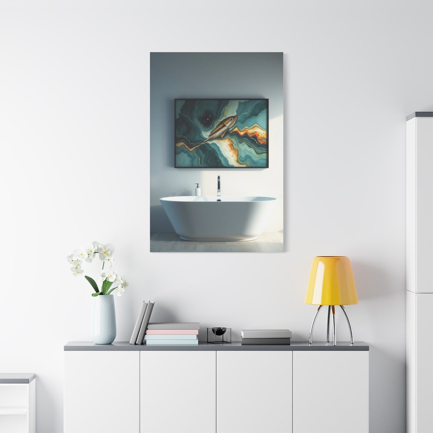 Grandeur Bath Tableau Wall Art & Canvas Print