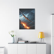 Firestorm Wing Dive Battle Scene Wall Art & Canvas Prints