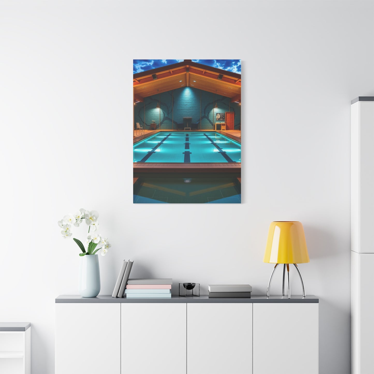 Supreme Swimming Pool Art Beautiful Collection Wall Art & Canvas Print