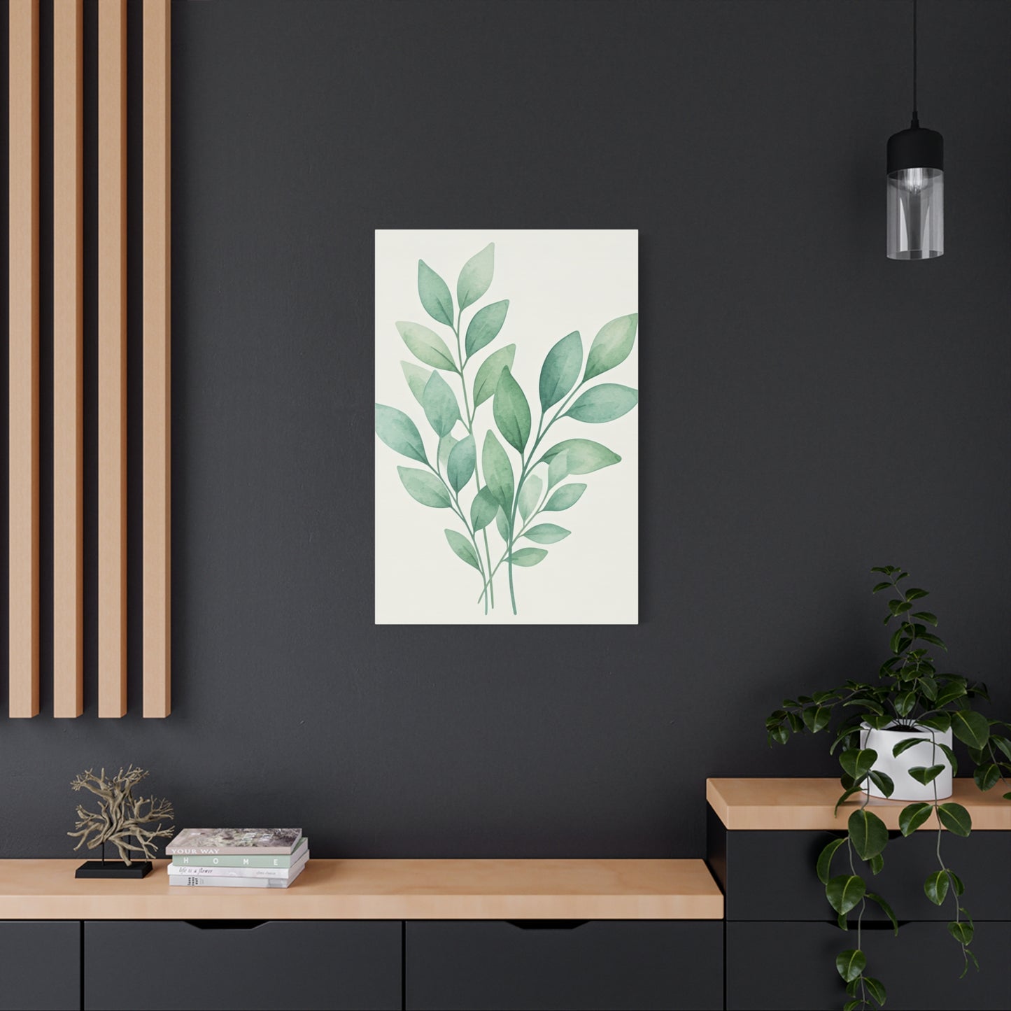 Watercolor Leaf Harmony Wall Art & Canvas Prints