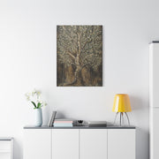 Golden Abstract Tree Texture Luxury Trees Wall Art & Canvas Print