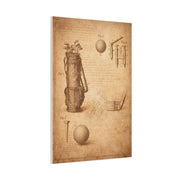 Vintage Golf Equipment Patent Study Wall Art & Canvas Print