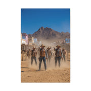 Frontier Gunslingers Western Street Standoff Wall Art & Canvas Print
