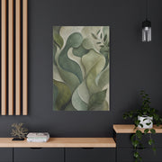 Biophilic Jade Embrace Abstract Wall Art & Canvas Print
