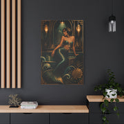 Art Deco Emerald Mermaid Luxe Wall Art & Canvas Print