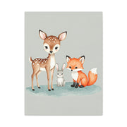 Woodland Friends Nursery Wall Art & Canvas Print