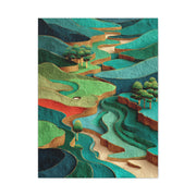 Sculpted Golf Terrain Abstract Wall Art & Canvas Print