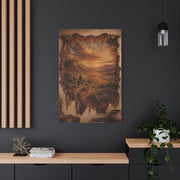 Leather Hide Desert Panorama Southwest Wall Art & Canvas Print