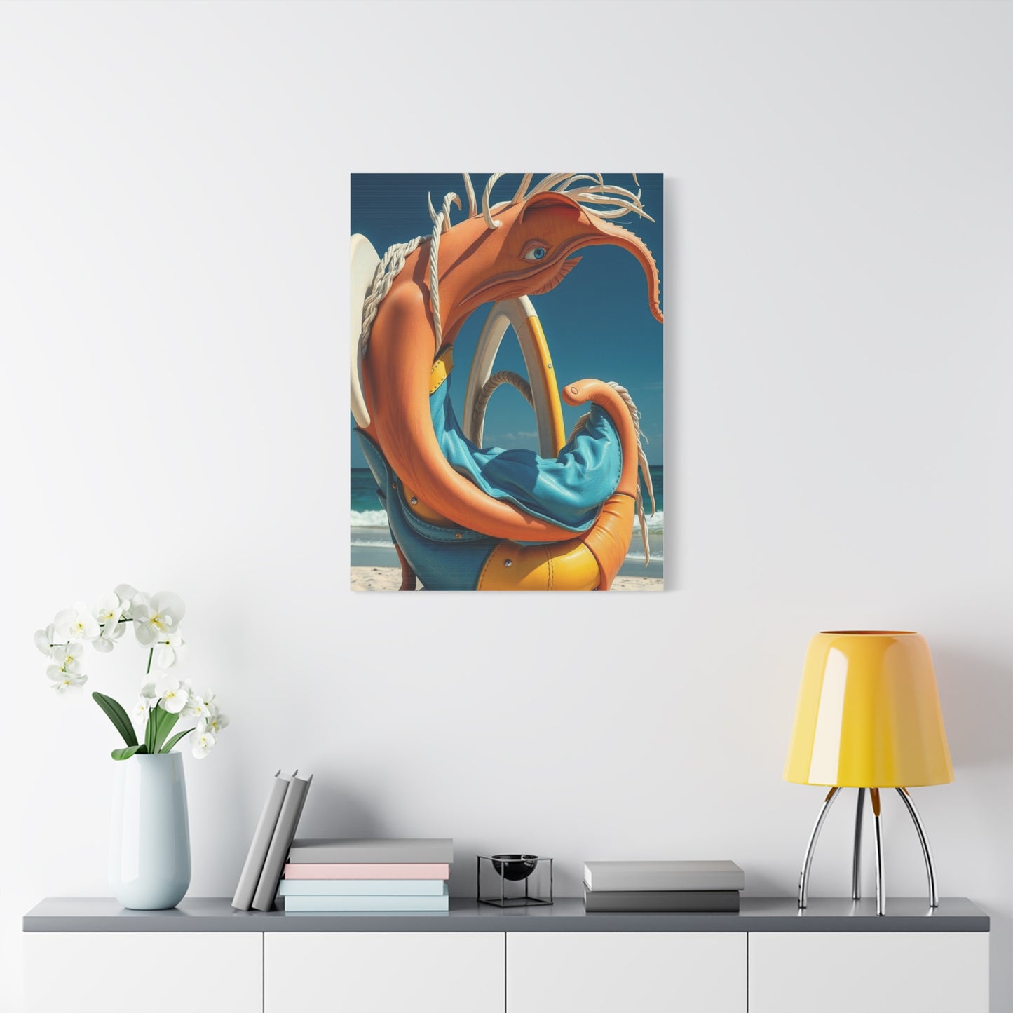 Serene Shoreline Masterpiece Wall Art & Canvas Print