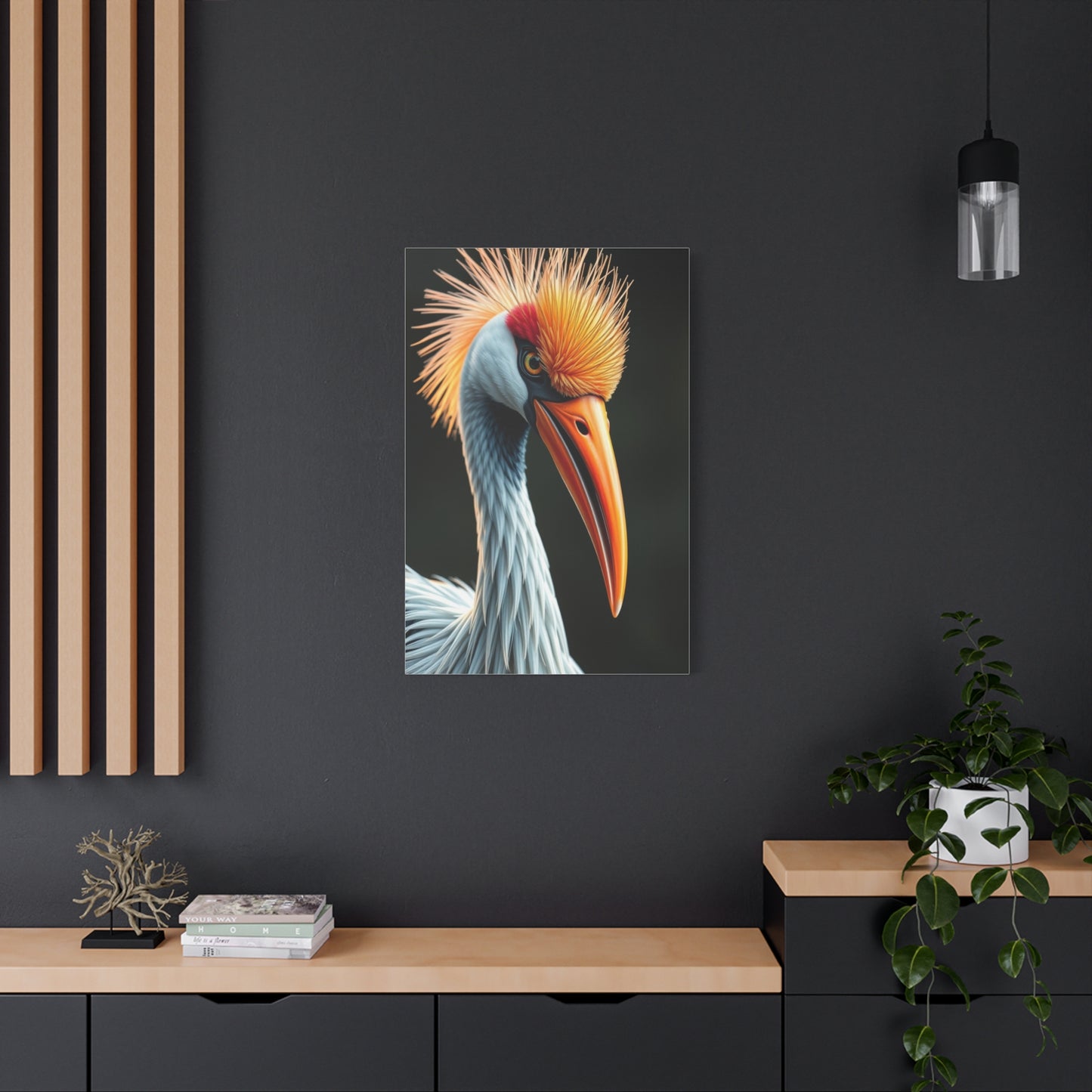 Graceful Aves Portrait Wall Art & Canvas Print