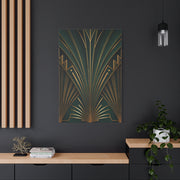 Emerald Radiance Fan Art Deco Wall Art & Canvas Prints