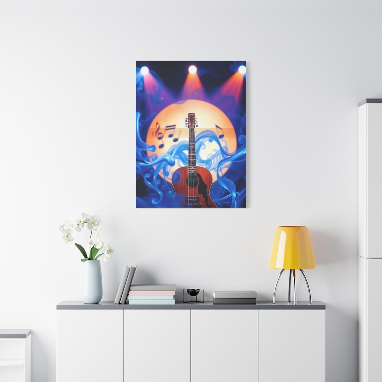 Blue Music Art Premium Gallery Wall Art & Canvas Print