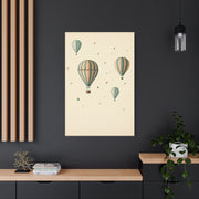 Dreamy Hot Air Balloon Nursery Wall Art & Canvas Print