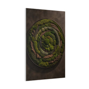 Circular Preserved Moss Relief Wall Art & Canvas Print