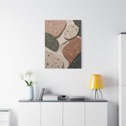Terrazzo Pebble Abstract Composition Wall Art & Canvas Print