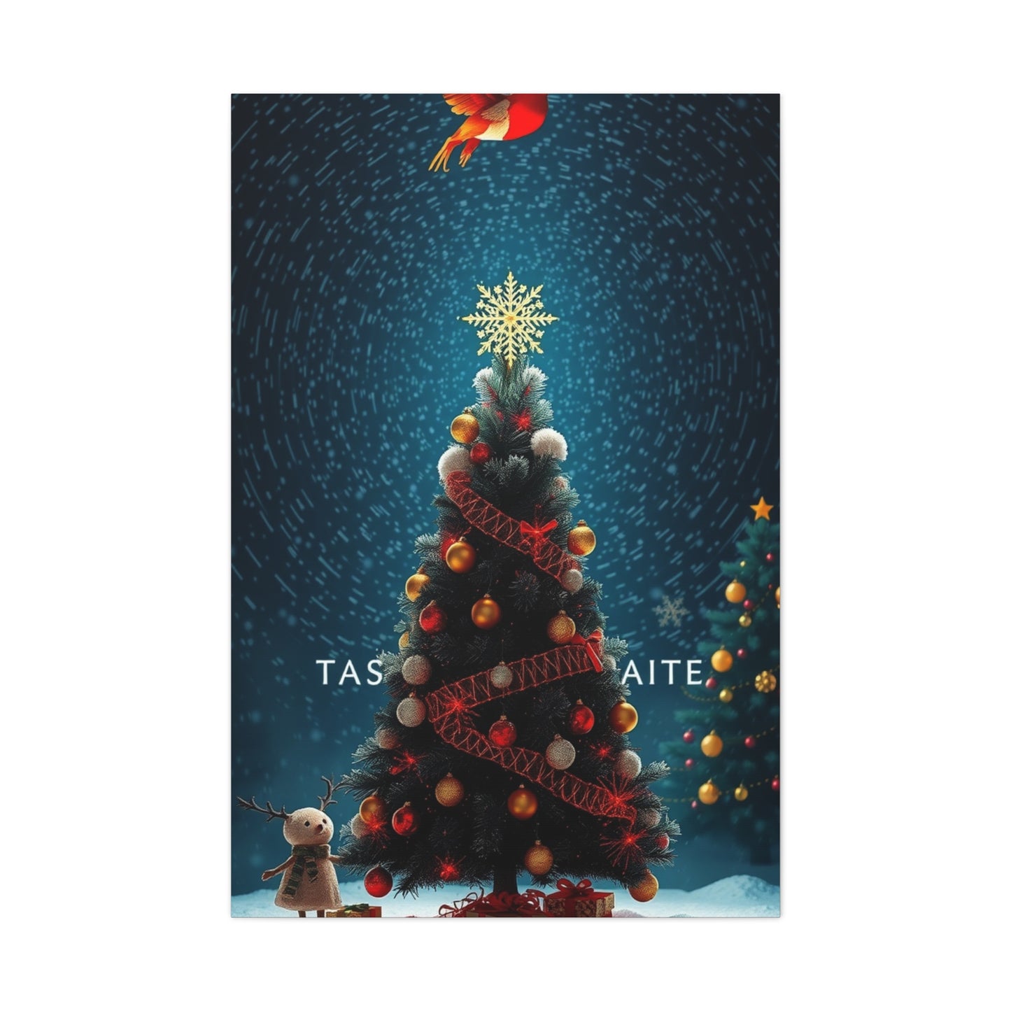 Black Christmas Art Supreme Canvas Wall Art & Canvas Print