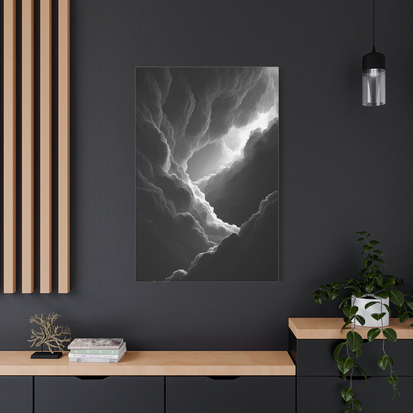 Dramatic Light Through Storm Clouds Wall Art & Canvas Print