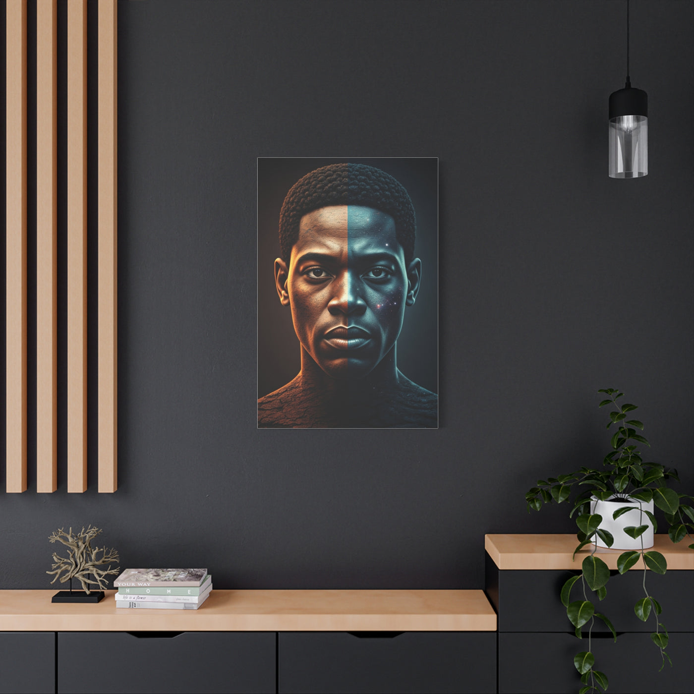 Dual Eclipse Identity Abstract Wall Art & Canvas Prints