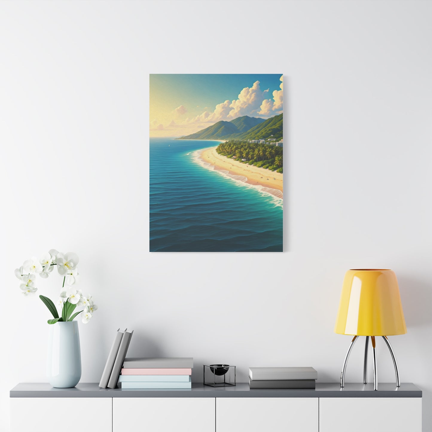Sunlit Island Shore Retreat Wall Art & Canvas Prints